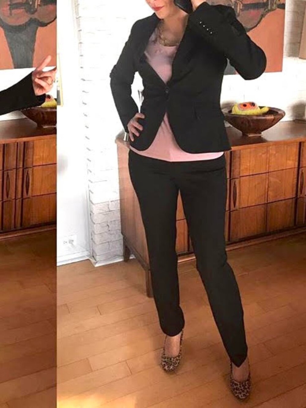Express Editor Pants 6R Straight Leg Black Suit